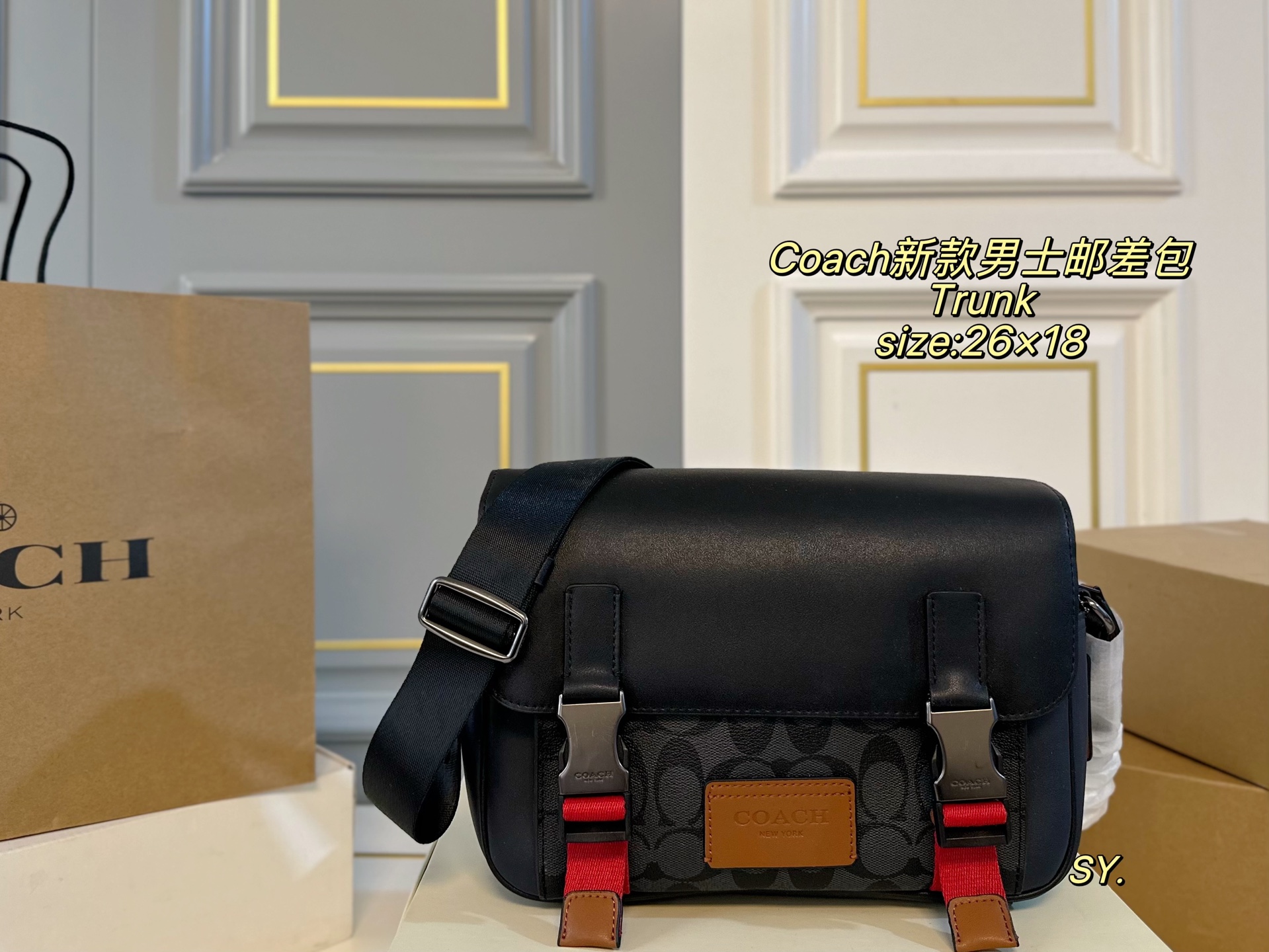 COACH Track Men's Messenger Bag - cnluxepick