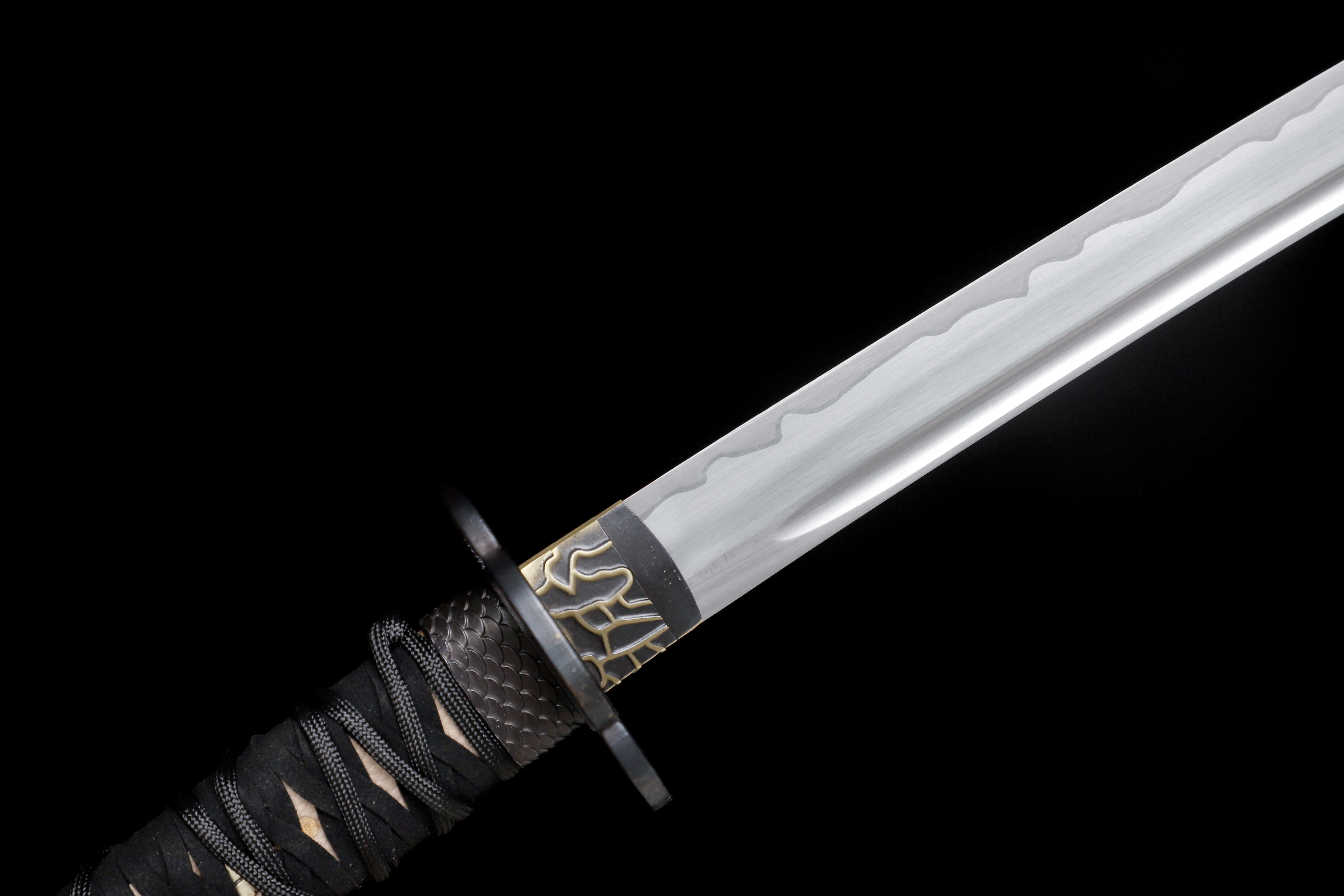 Ghost of Yotei Inspired Katana 9260 Spring Steel Falcon's Claw Full Tang