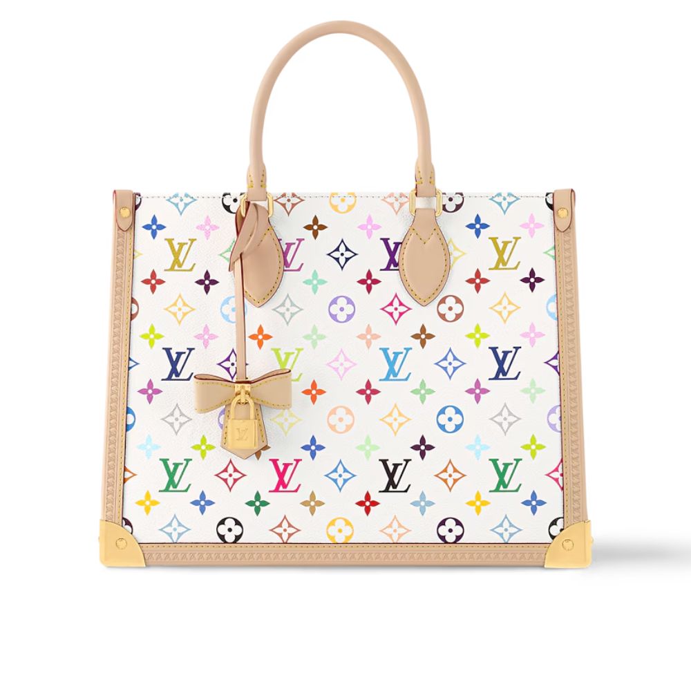 Louis Vuitton x Takashi Murakami LV x TM OnTheGo MM Multicolored Bag M13079 35cm/ 13.8in
