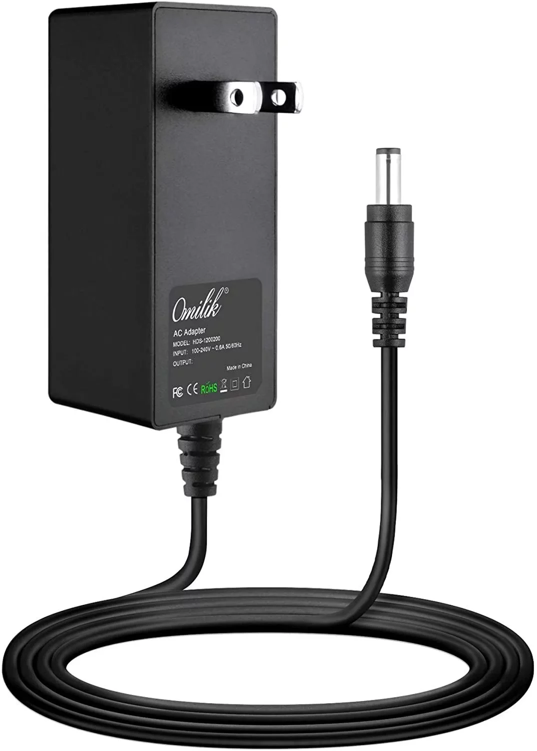 Omilik 12V 1A AC-DC Adapter Charger for Blackmagic Mini Converter SDI Distribution 4K Power Supply Cord Mains