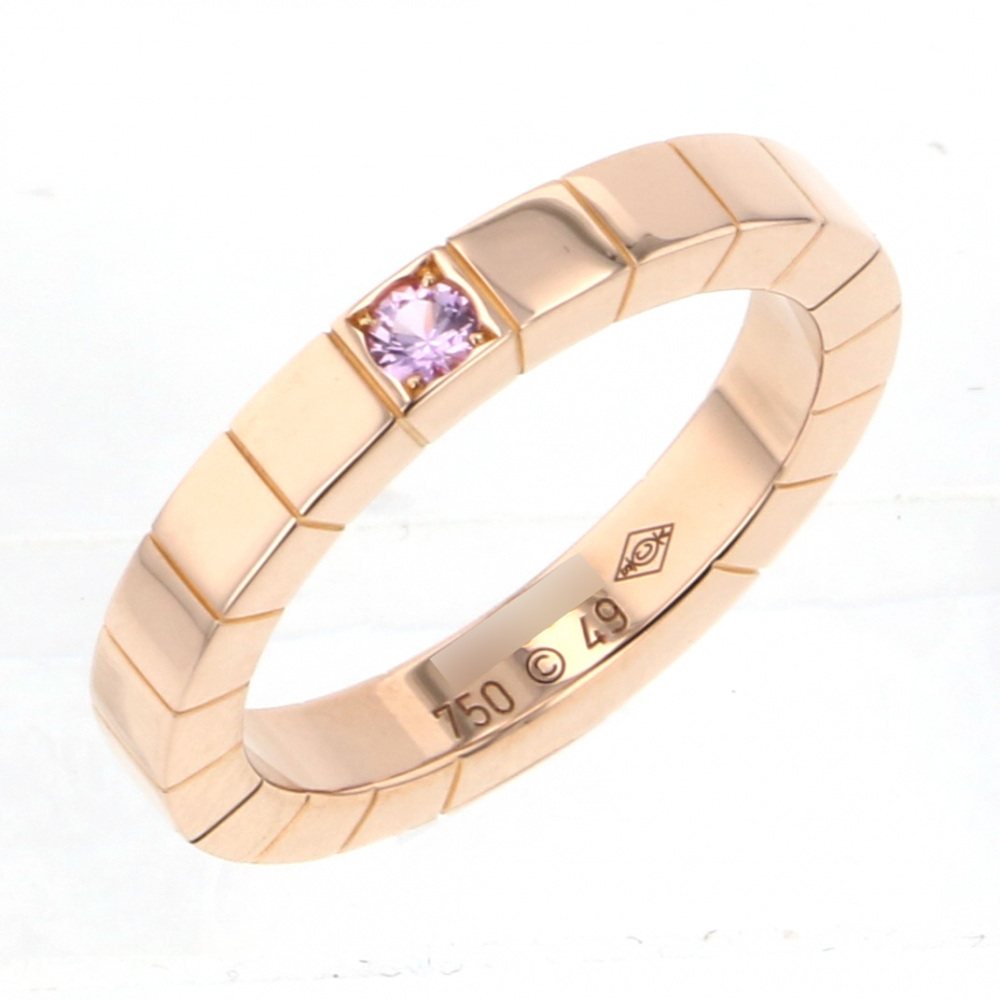 Cartier Laniere Ring 18K Rose Gold Sapphire