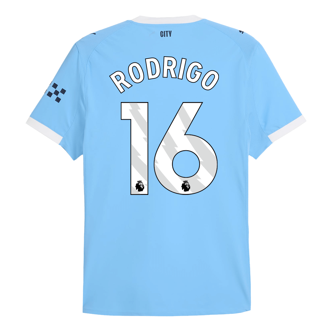 RODRIGO #16 Manchester City Home Player Version Jersey 2025/26
