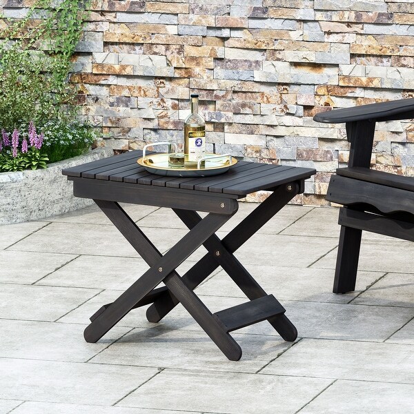 Outdoor Folding Wooden Side Table,15
