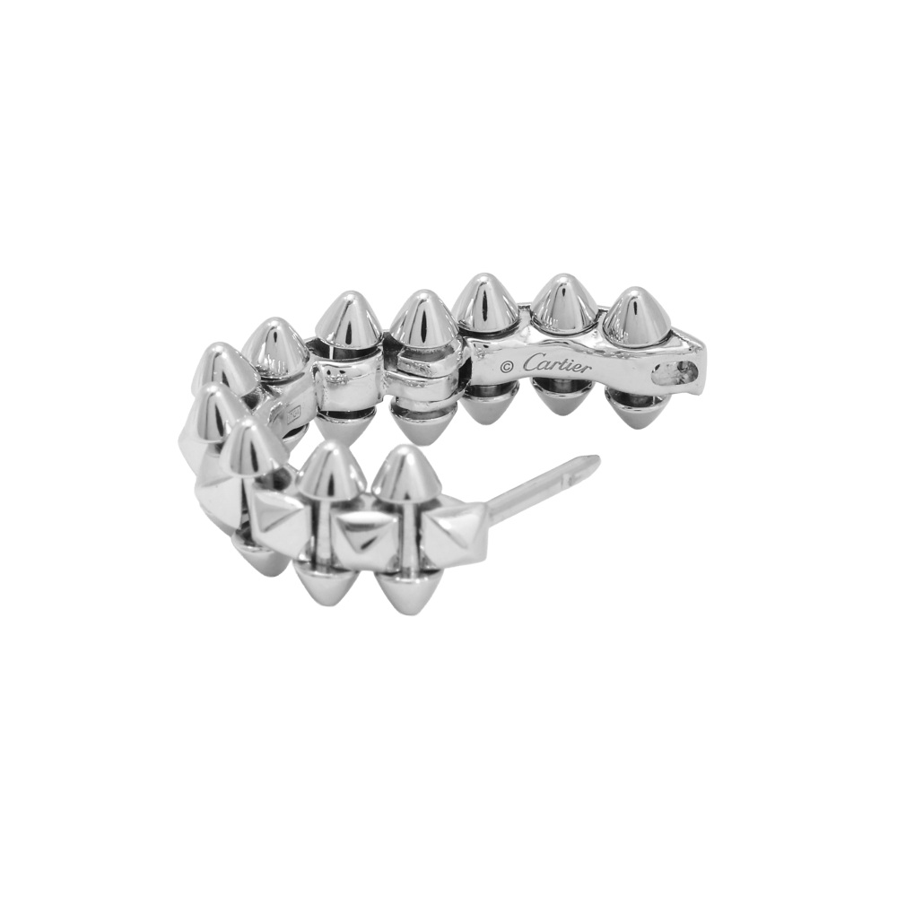 Cartier Crash Earrings 18K White Gold B8301521