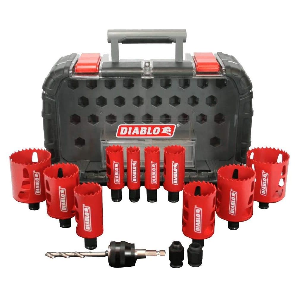 Diablo General Purpose Bi-Metal Hole Saw Set 14pc