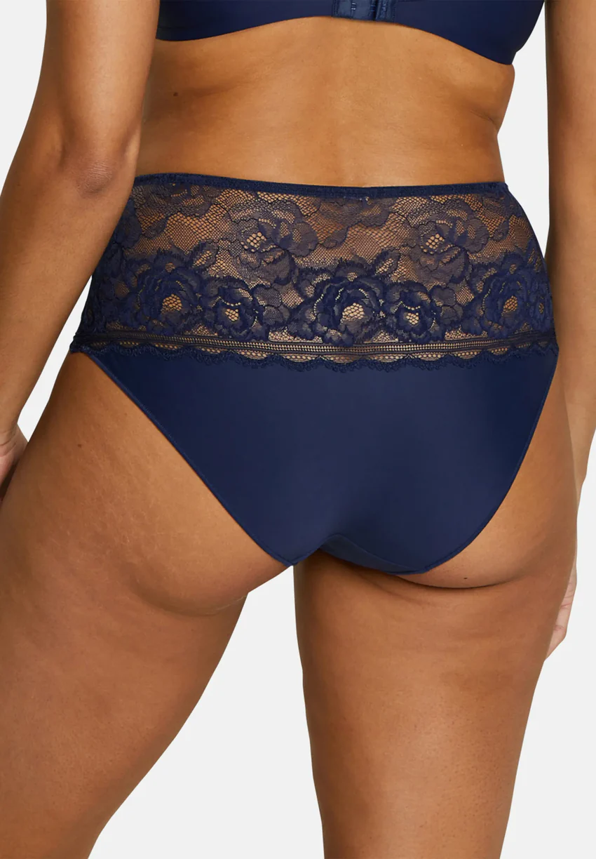 Culotte taille haute Lily Bleu Marine