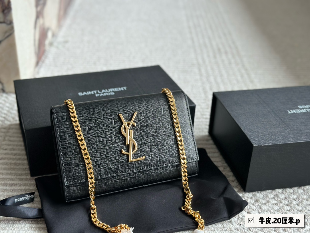 YSL woc kate Envelope Caviar bag - cnluxepick