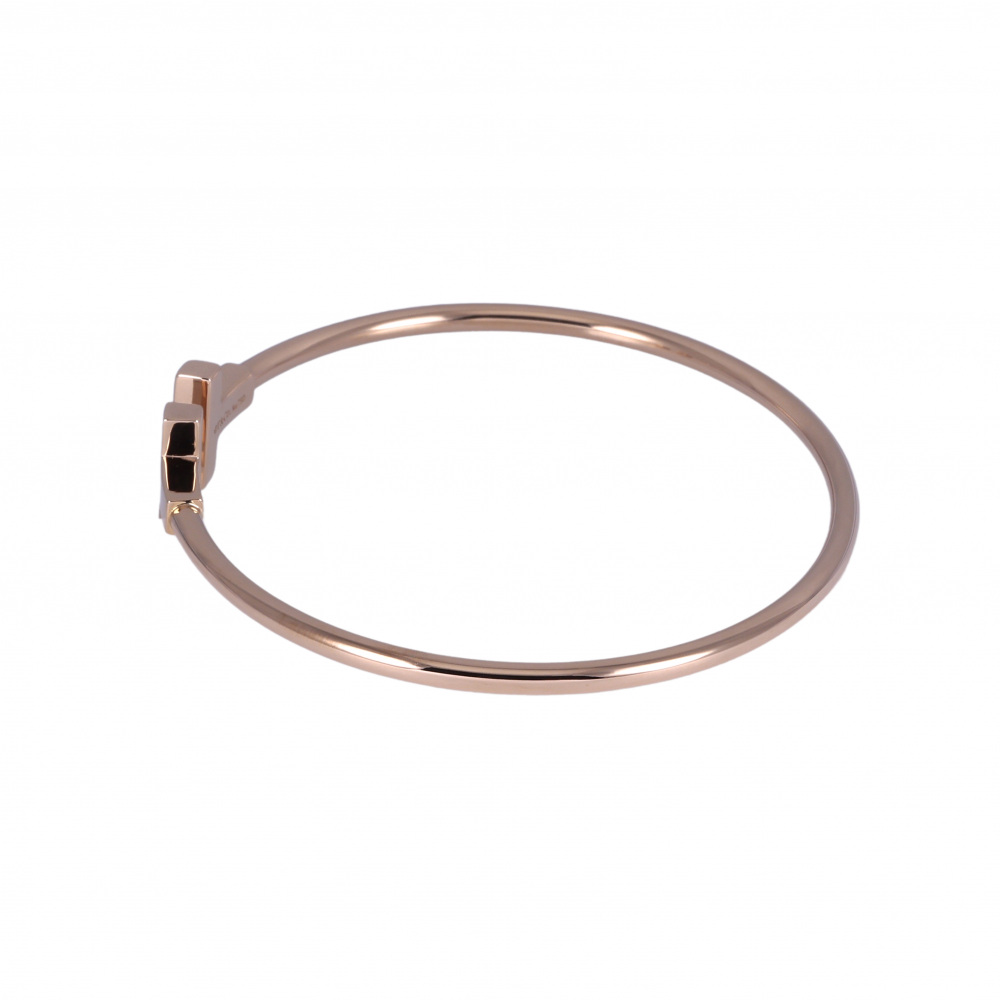 Tiffany & Co. Tiffany T Wire Bracelet 18K Rose Gold 33419759