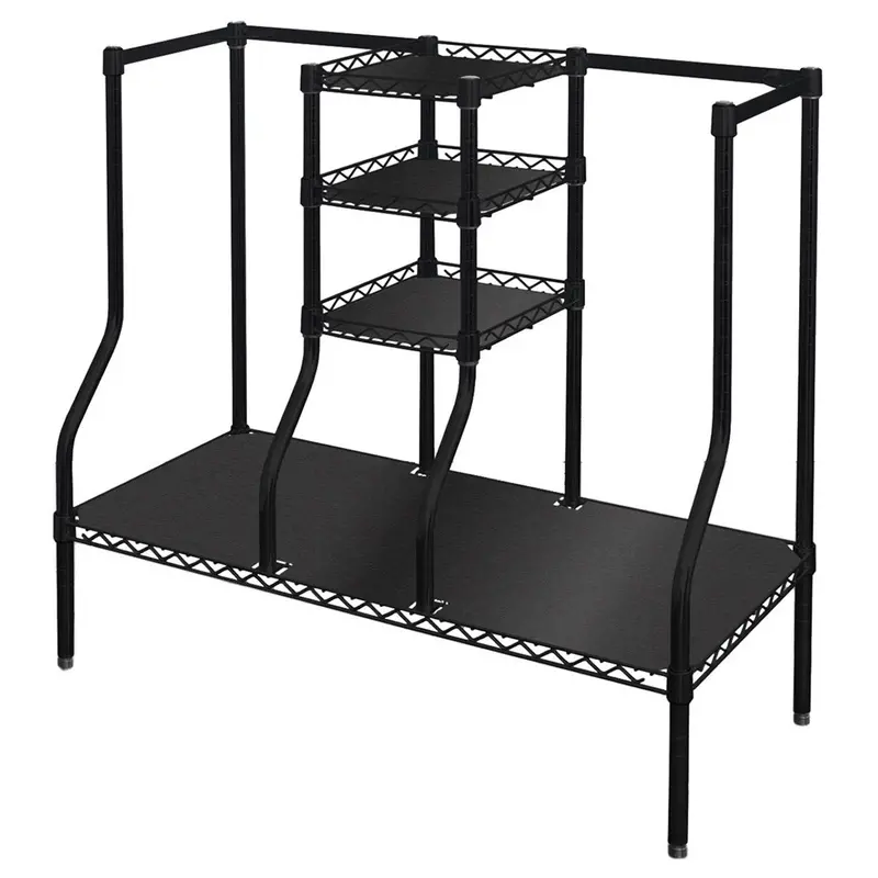 SafeRacks Golf Bag Storage Rack – Freestanding Organizer for Clubs & Gear
