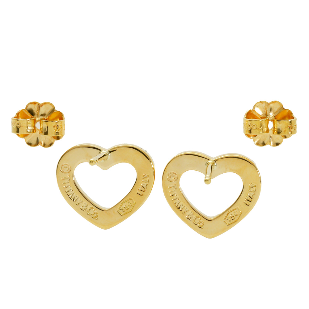 Tiffany & Co. Tiffany Heart K18YG Yellow Gold Earrings