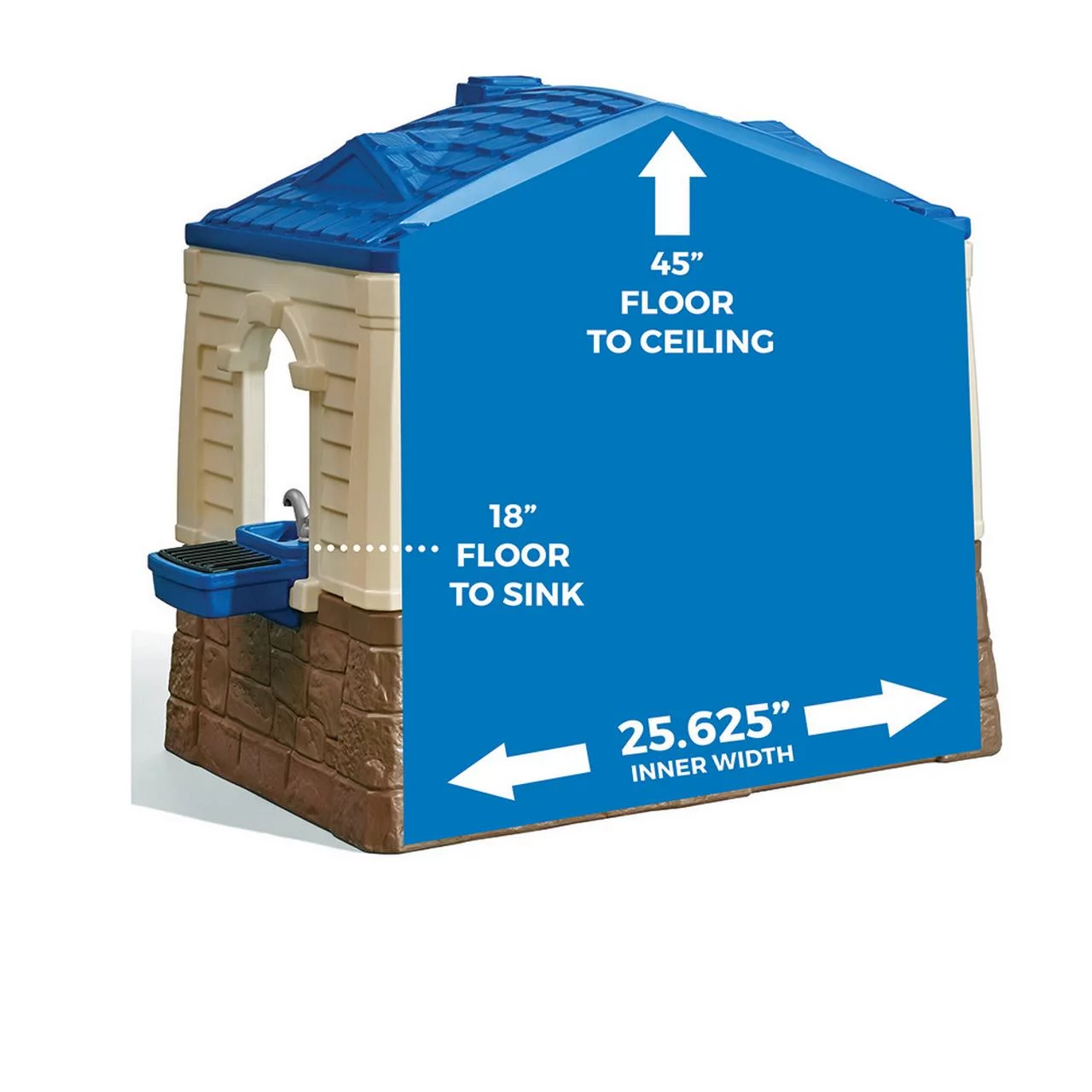 Step2 Neat & Tidy Cottage Outdoor Playhouse for Kids