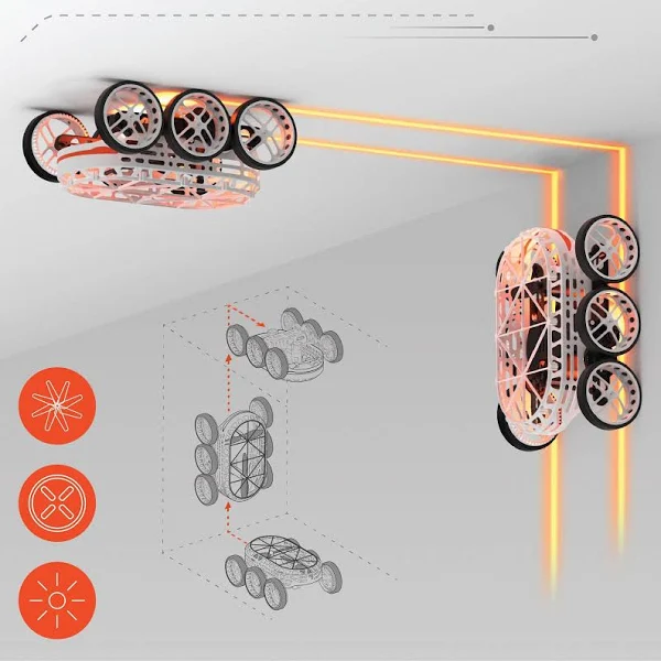 Sharper Image Remote Control (RC) Gravity Rover Wall-Ceiling Climber