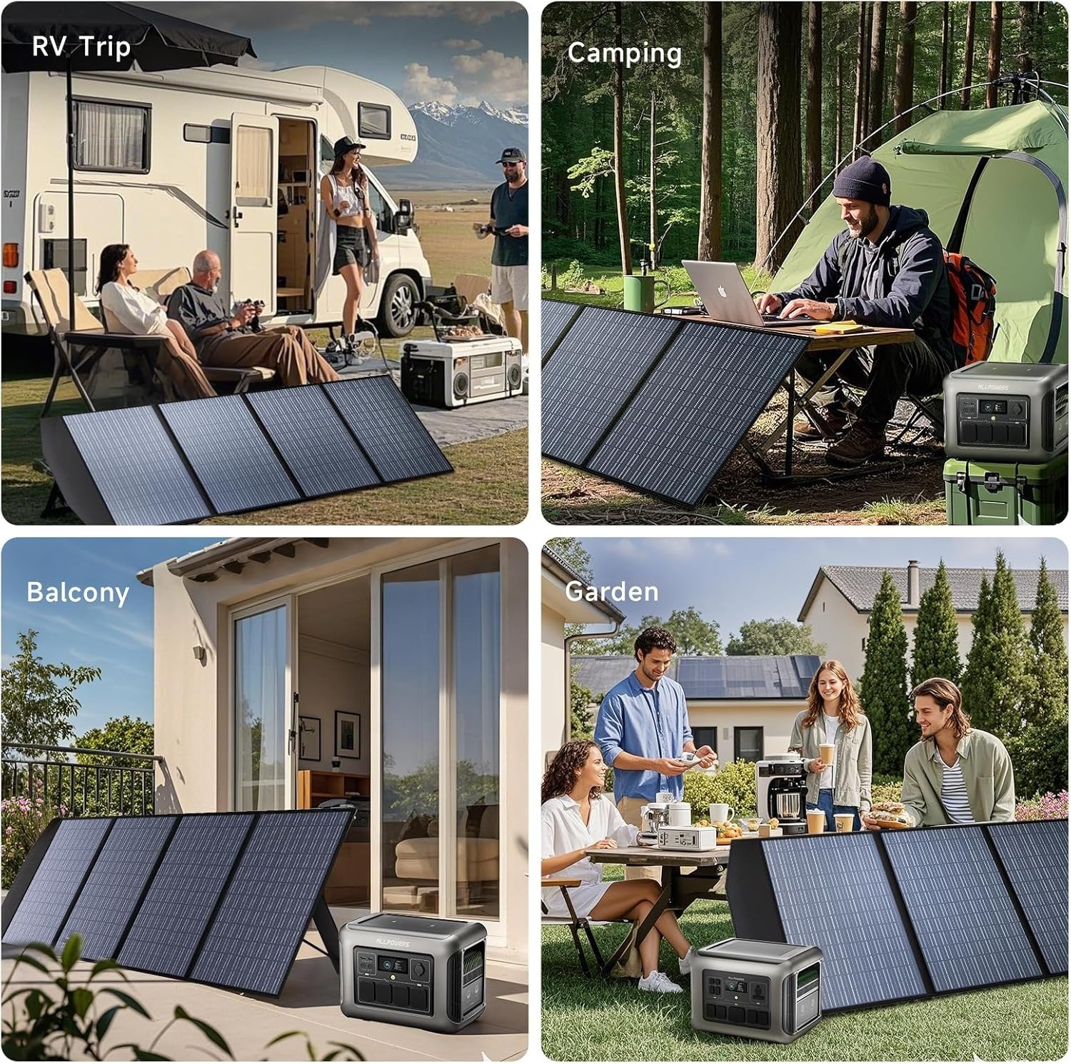 200W Portable Solar Panel Foldable, 23% High Efficiency Solar Charger with MC4 Connectors for Power Station, RV, Camping, Home Use, Compact Folding Solar Panel