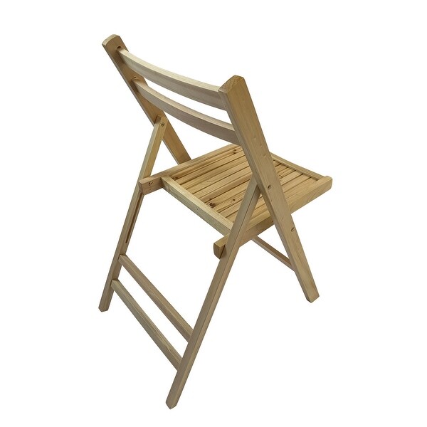 Furniture Slatted Wood Folding Special Event Chair ,Set of 4