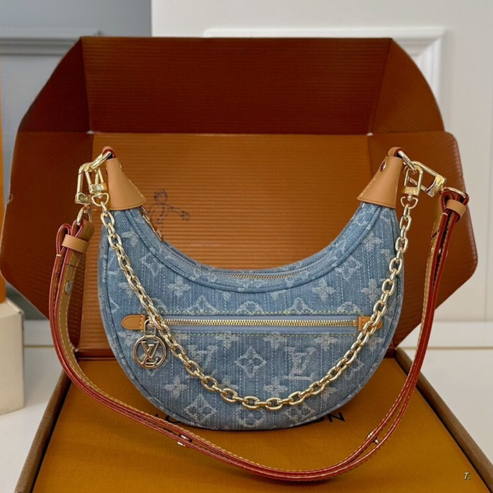 Louis Vuitton LV By The Pool Loop Denim Blue 9.1 Inches M24846