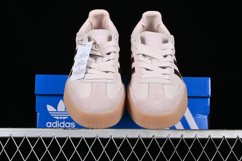Adidas Samba Vegan Grey/Pink/Brown ID3737
