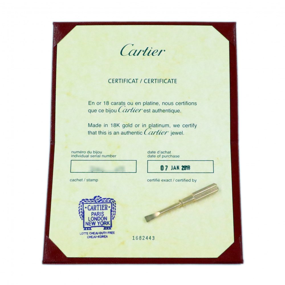 Cartier Love Bracelet 18K Rose Gold