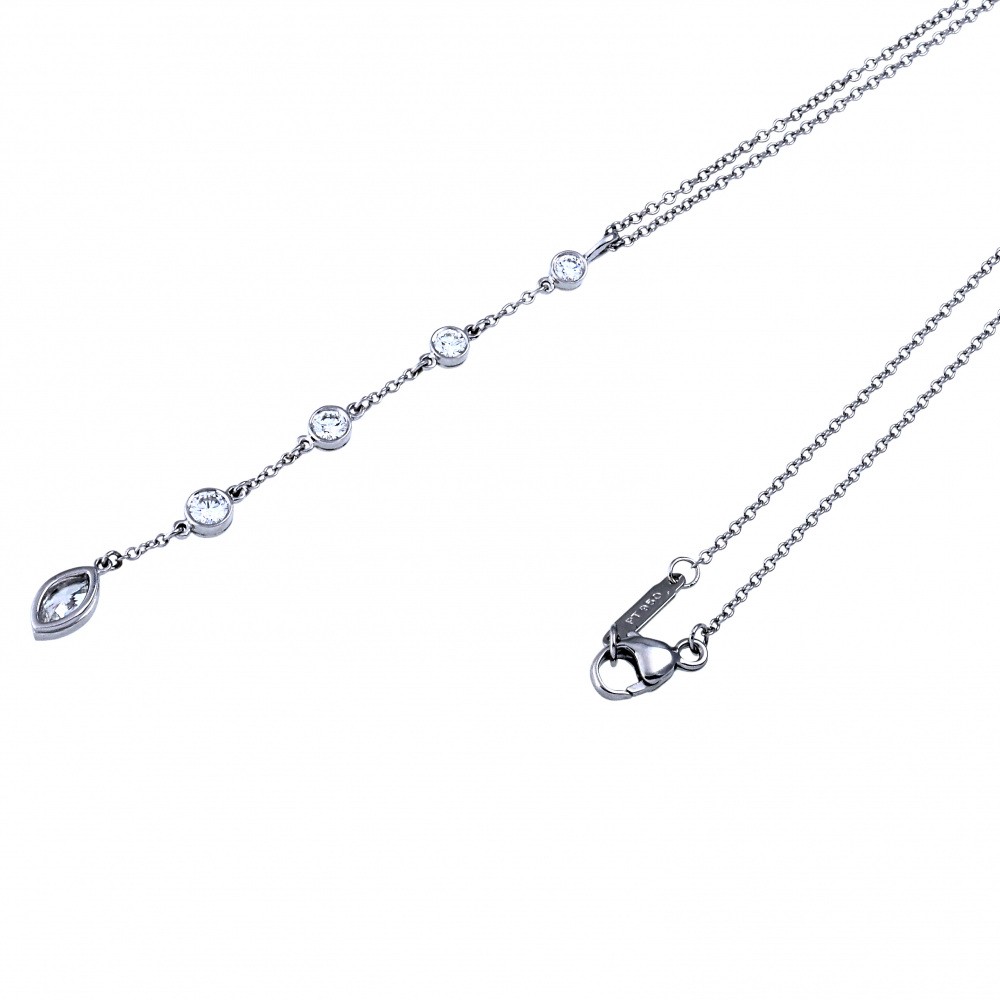 Tiffany & Co. By the Yard Necklace Platinum Diamond