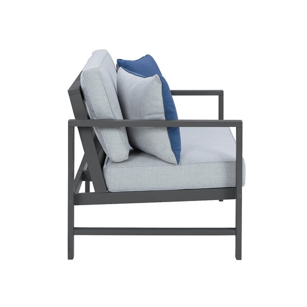 Signature Design by Ashley Fynnegan Gray Loveseat with Table,Set of 2