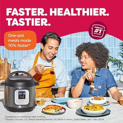 7-in-1 Electric Pressure Cooker, Slow Cooker, Rice, Steamer, Sauté, Yogurt Maker, Warmer & Sterilizer, Includes App With Over 800 Recipes, Stainless Steel, 6 Quart