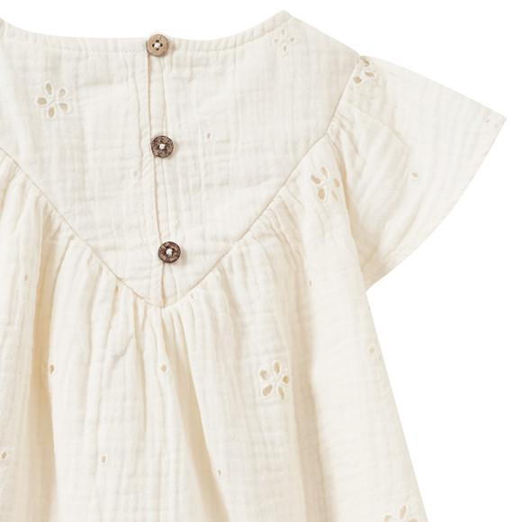 Topolino Pure Collection Mädchen Musselinbluse mit Lochstickerei