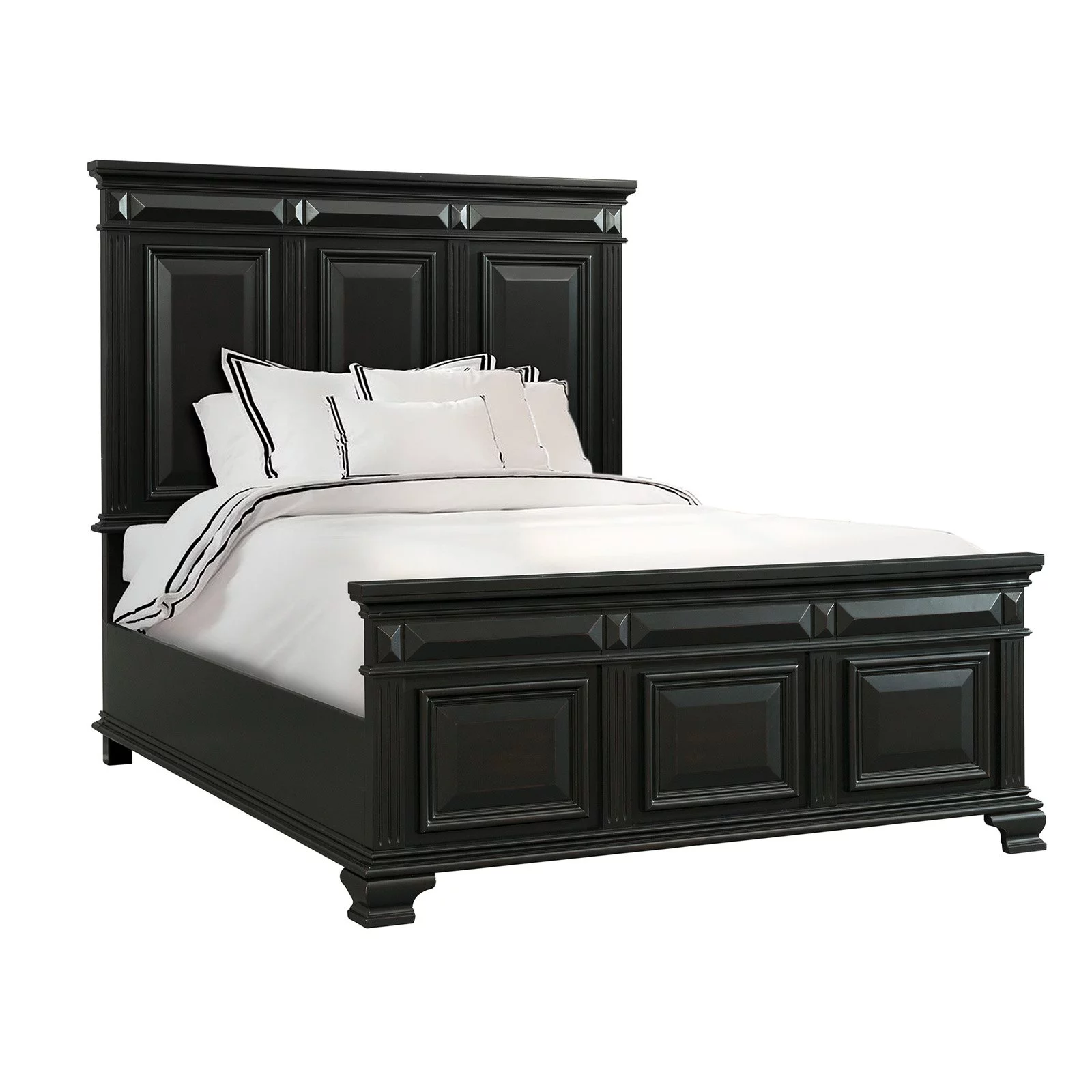 Picket House Furnishings Trent King Panel Bed in White