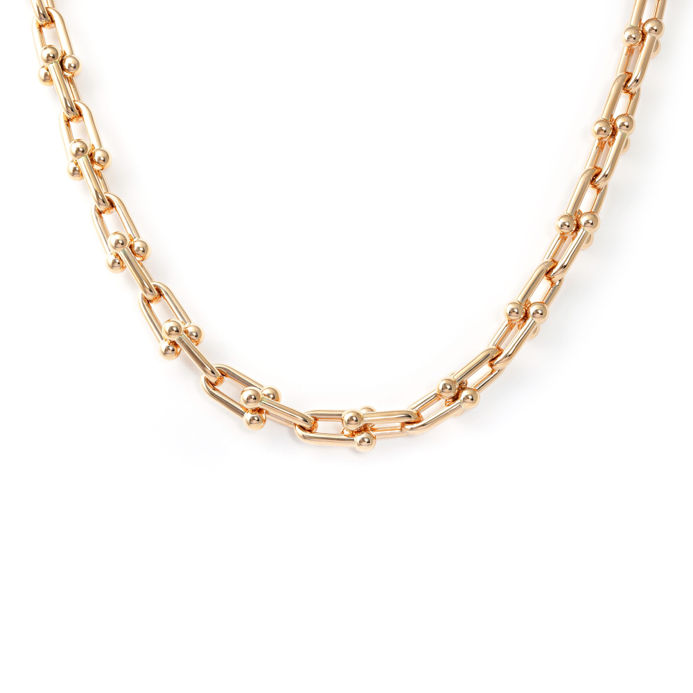 Tiffany & Co. Hardware Link Necklace 18K Rose Gold 70881470