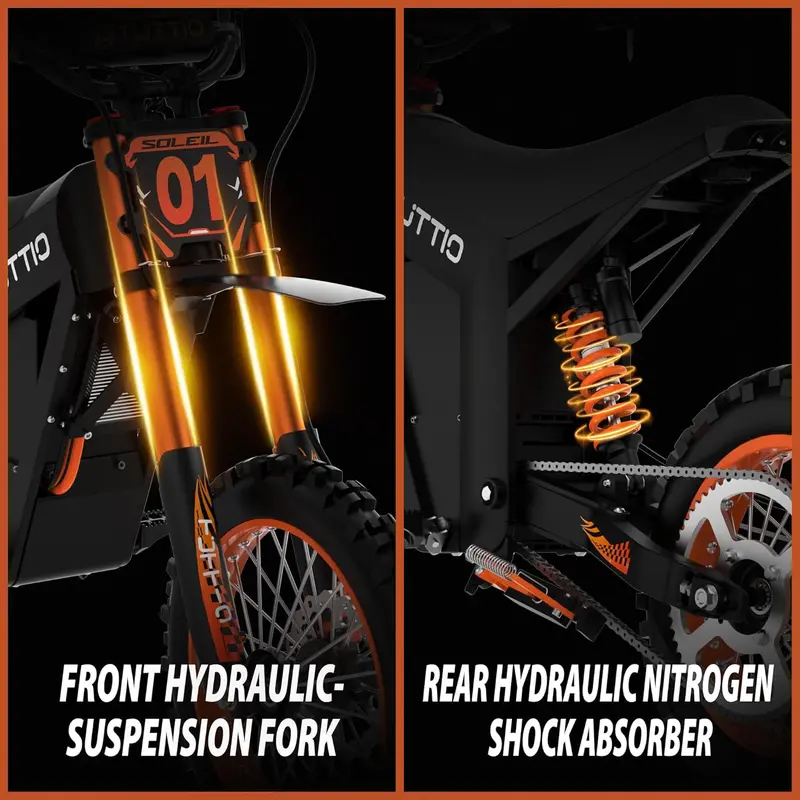 Youth & Adult Electric Dirt Bike – 48V 21Ah Removable Battery, Off-Road Capable