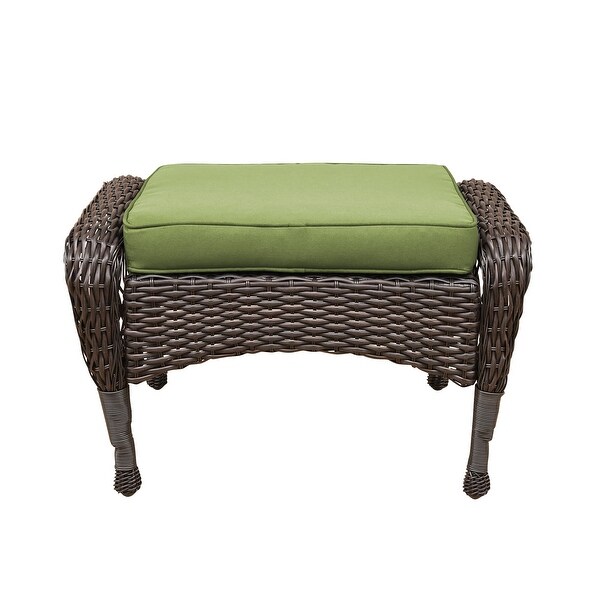 6piece Resin Wicker Patio Furniture Conversation Set with High Back