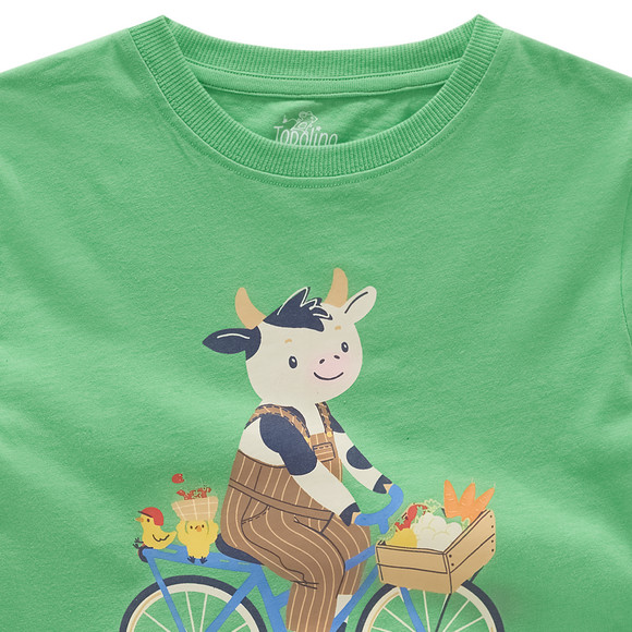 Topolino Jungen T-Shirt mit Bauernhof-Print