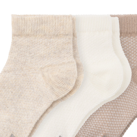 Topomini Pure Collection 3 Paar Baby Sneaker-Socken knöchelhoch