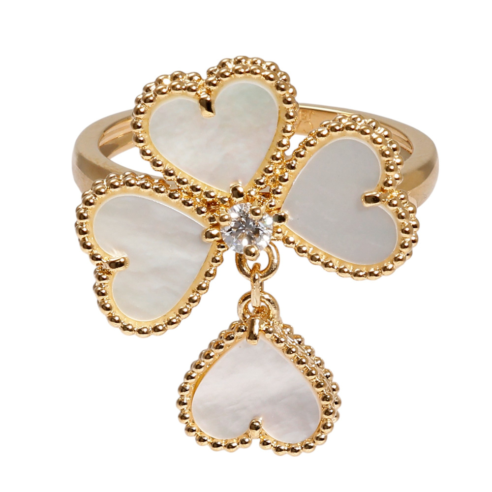 Van Cleef & Arpels Sweetheart Heart Ring 18K Yellow Gold VCARN5P300