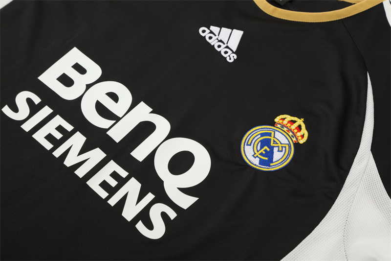 2006/07 Real Madrid Retro Short Sleeves Training Jersey - Black 3