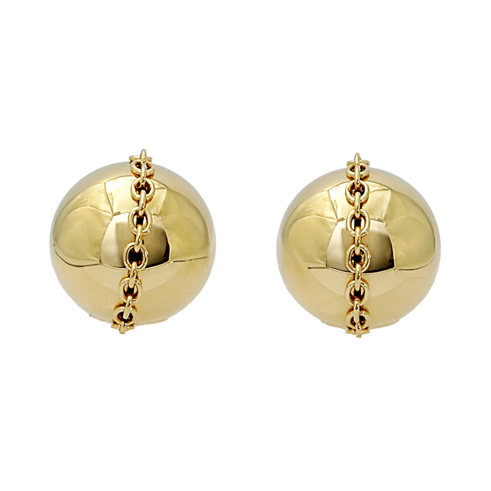 Tiffany & Co. Hardware Bolt Stud Earrings 18K Yellow Gold