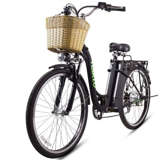 Electric Bike 250W Electric Bikes for Adults 26″ Ebike for Female City Electric Bicycle with 36V10A Removable Battery