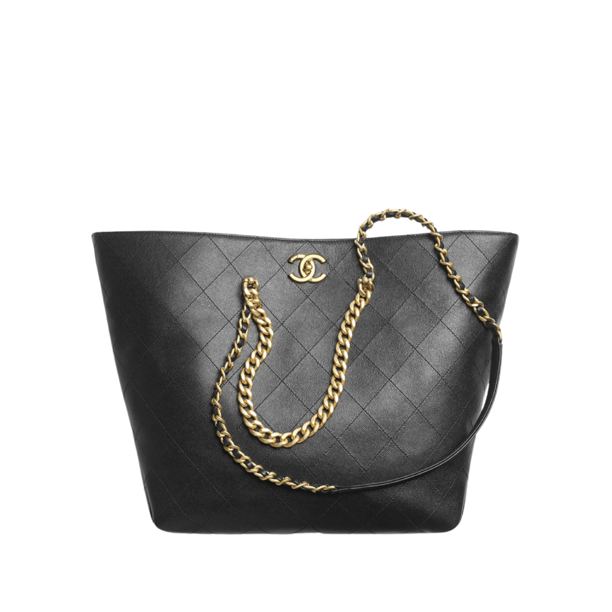 Chanel Classic Black Quilted Tote 42cm/16.5in