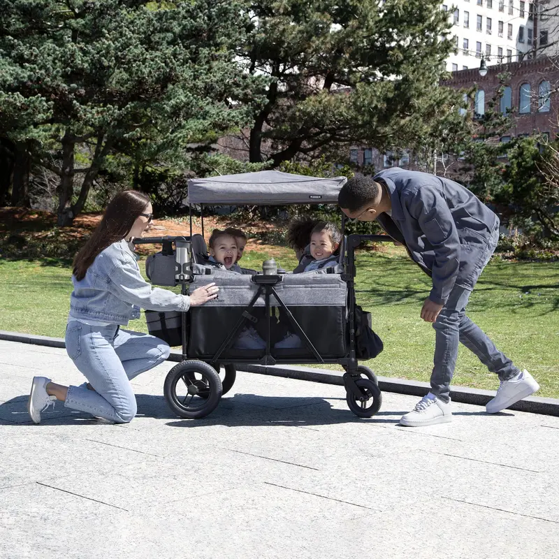 Wrangler Deluxe 4-Seat Stroller Wagon – All-Terrain Pushcart