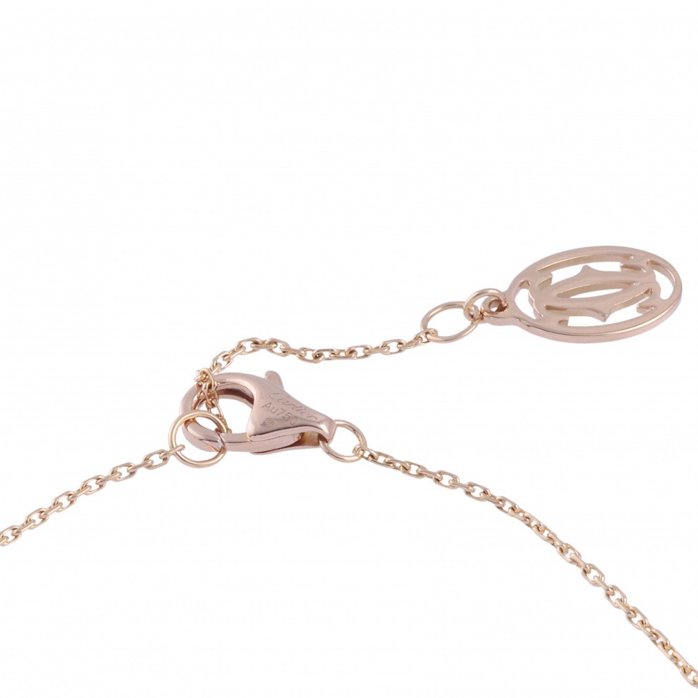 Cartier Symbol Cross Motif Bracelet 18K Rose Gold Diamond