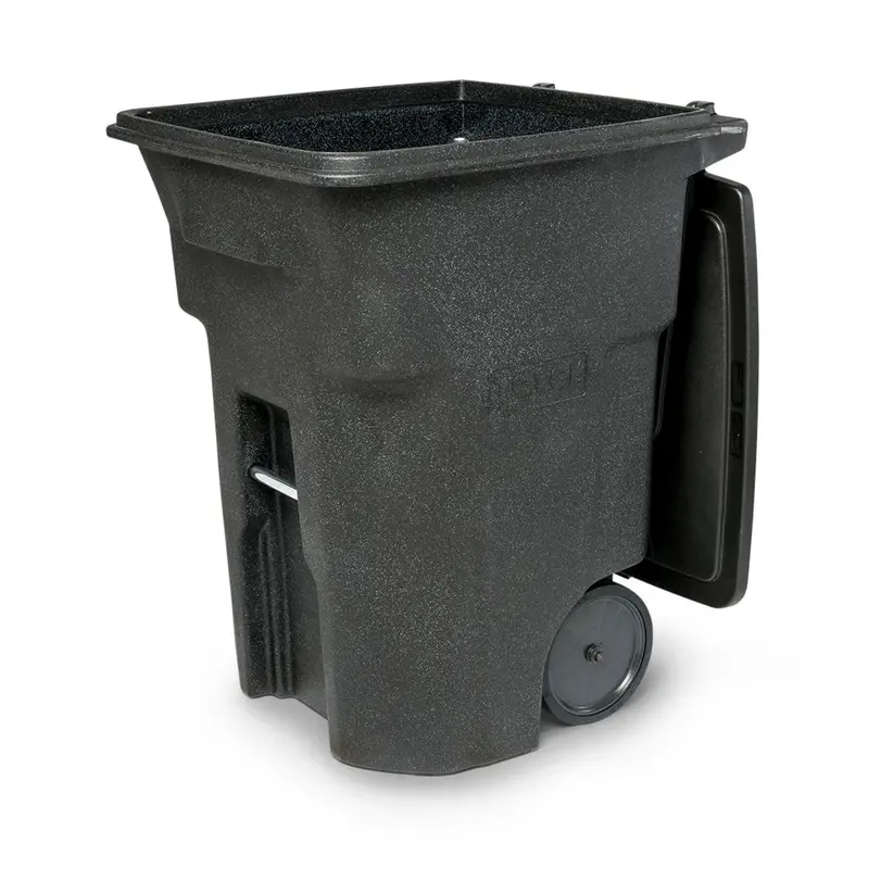 Toter 96-Gallon Wheeled Trash Can – Smooth-Rolling Casters, Snap-On Lid