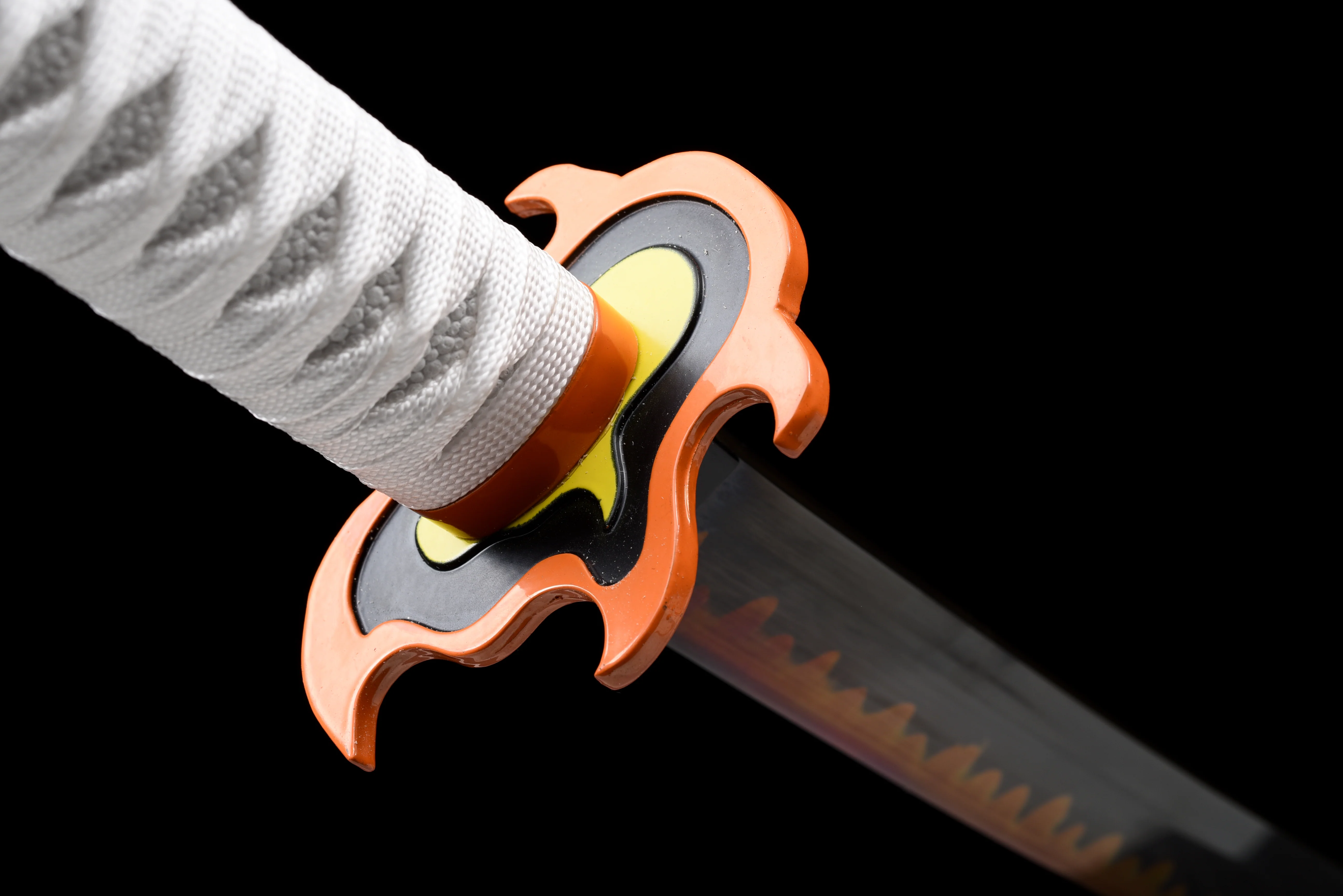 Rengoku Katana – T10 Clay Tempered, Real Hamon, Full Tang