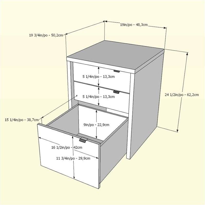 Nexera Sereni-T 3 Drawer Reversible Desk in Black and Ebony