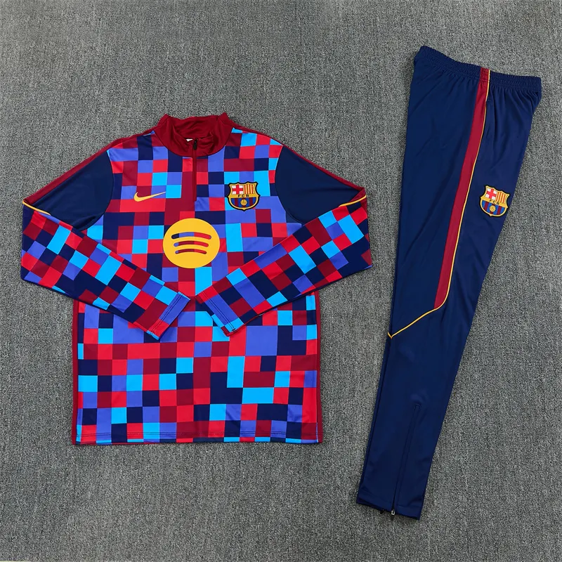 Adult/ Kids 2627 Barcelona half zipper Training suit