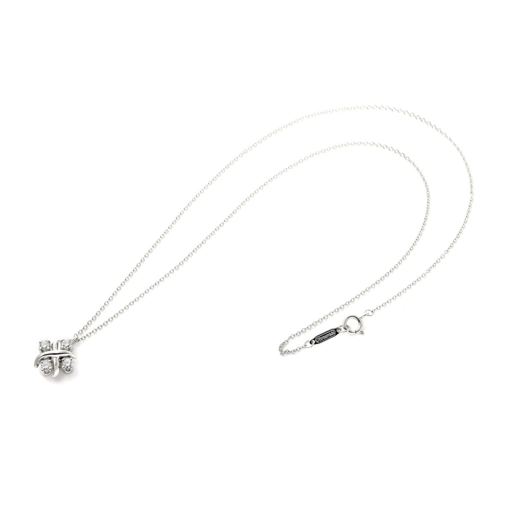Tiffany & Co. Schlumberger Necklace Platinum Diamond 60022675