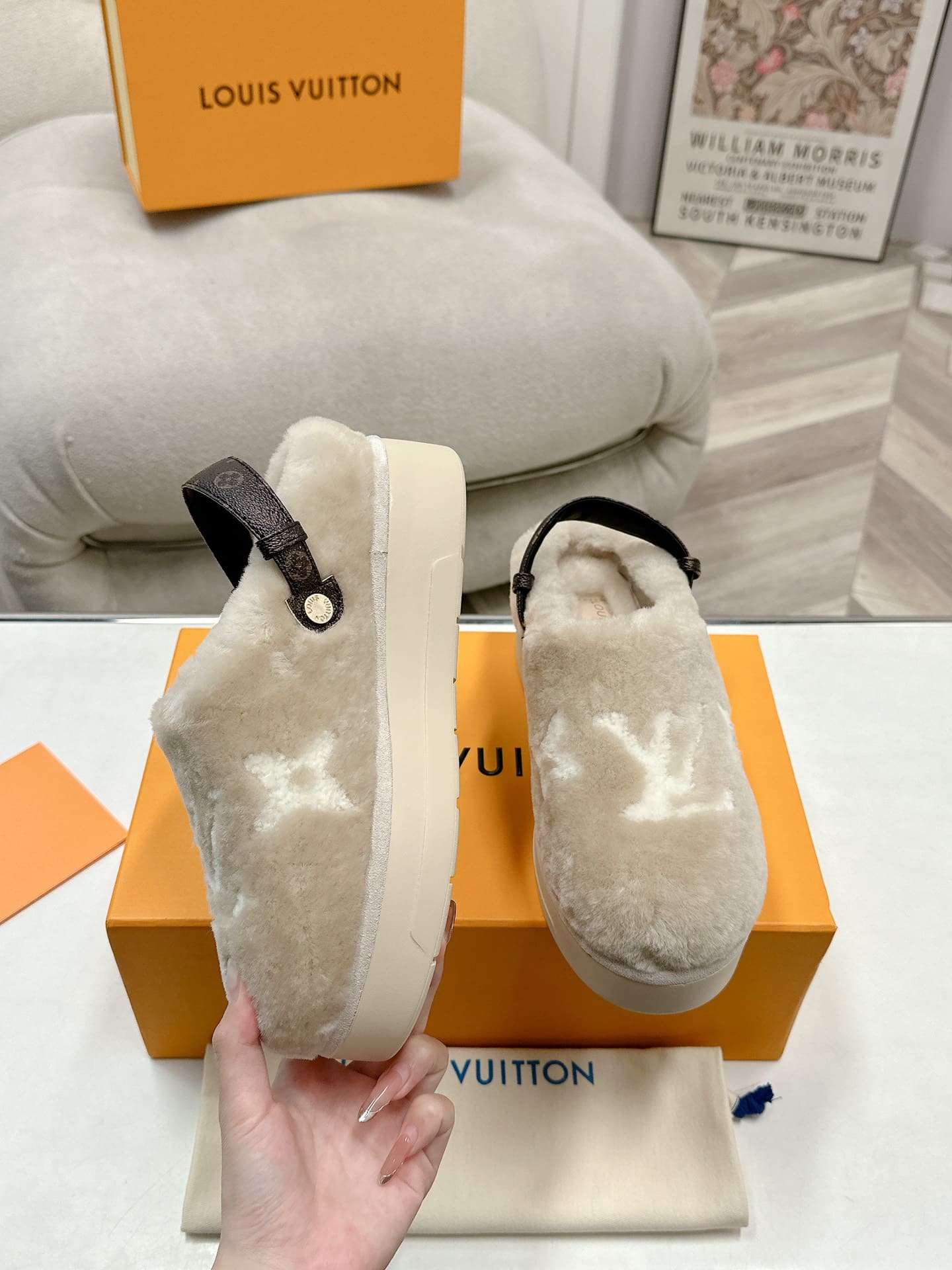 Louis Vuitton Aspen Comfort Clog Light Beige
