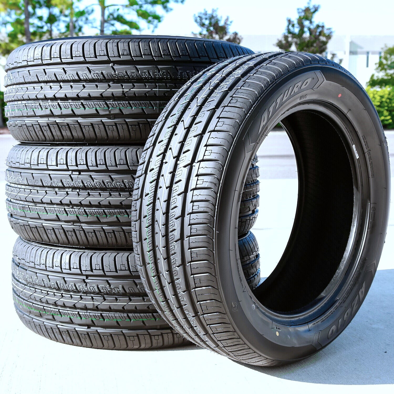 Set of 4 (quad) 265/50R20 112V XL full season tires suitable for: 2014-15 Jeep Grand Cherokee Summit, 2019-20 Jeep Grand Cherokee Limited X