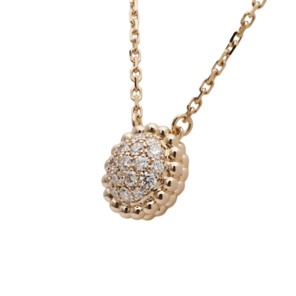 Van Cleef & Arpels Perlekruul Diamond Necklace 18K Rose Gold VCARO9PE00