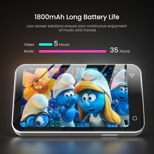 TIMMKOO 80GB Kids MP3 Player with Bluetooth, Parental Controls, Pre-Installed Spotify, Spotify Kids, Audible, 4