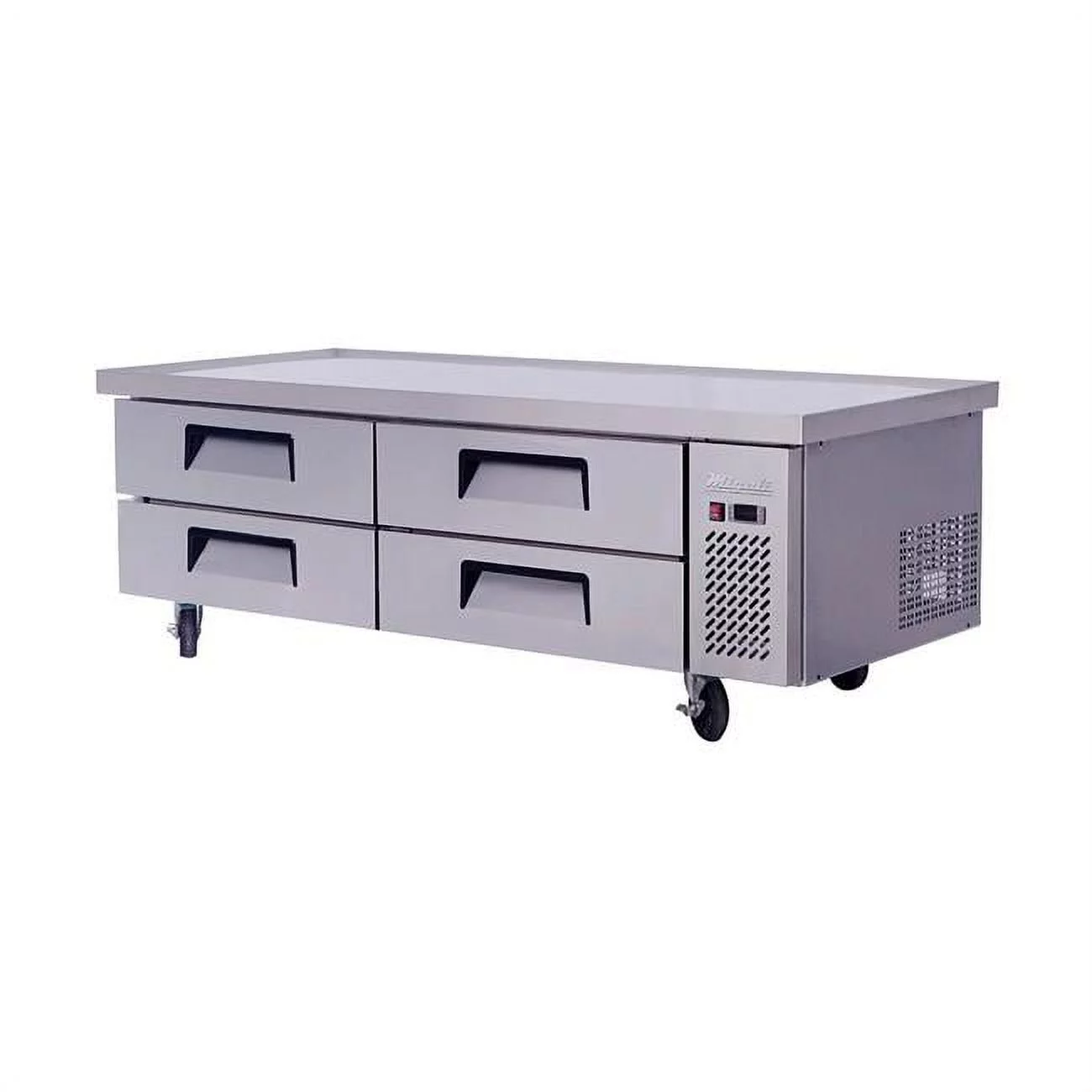 Migali  76 in. 15 cu. ft. Competitor Series Refrigerated Equipment Stand Chef Base, Stainless Steel