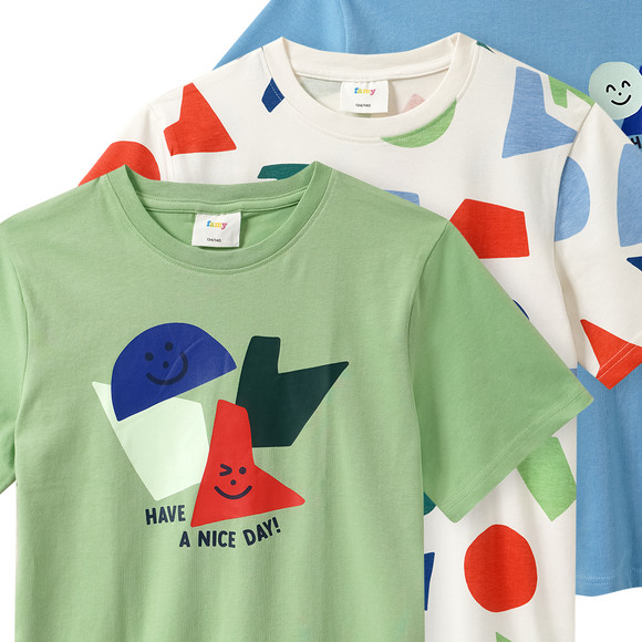 Famy 3 Jungen T-Shirts mit Prints