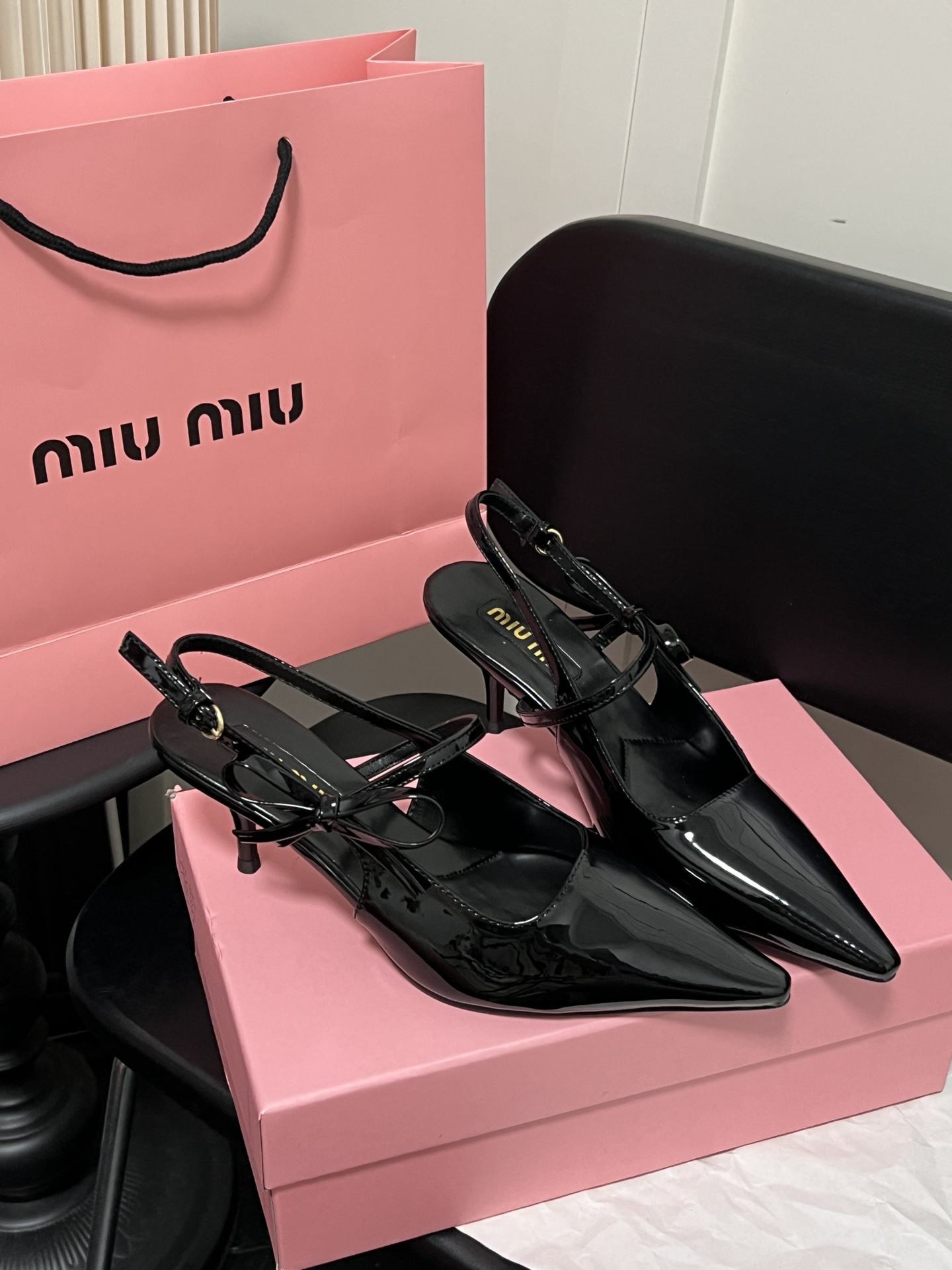 Miu Miu early spring kitten heel slingback high heels - cnluxepick